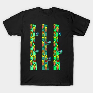 Birds and colorful trees T-Shirt